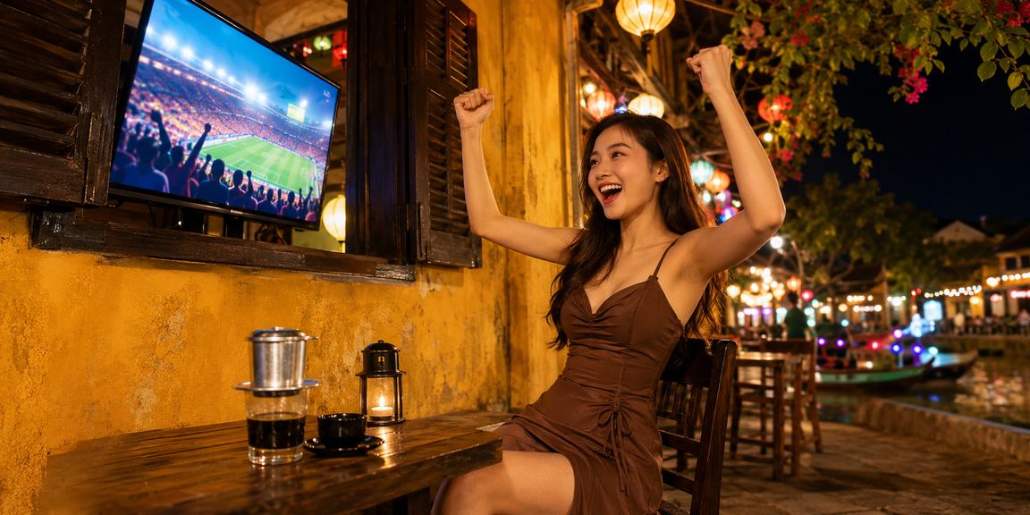 Người dùng lixi88 đặt cược trực tuyến tại quán cà phê Hội An